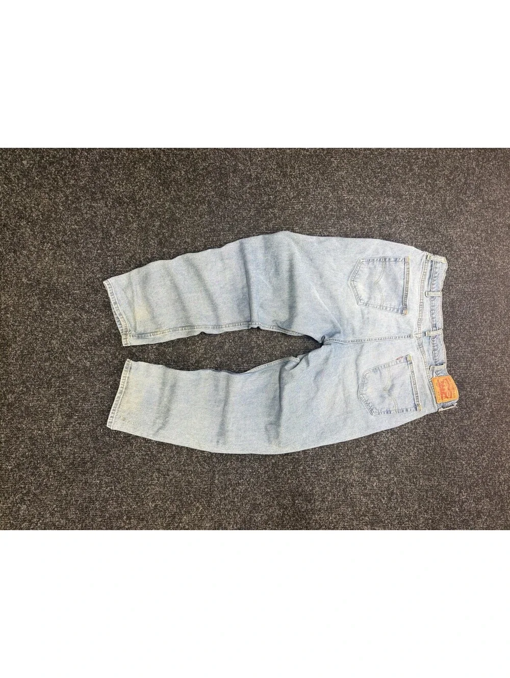 Levi's Light Blue Relaxed Fit Straight Jeans Cotton 500 Series Men's
